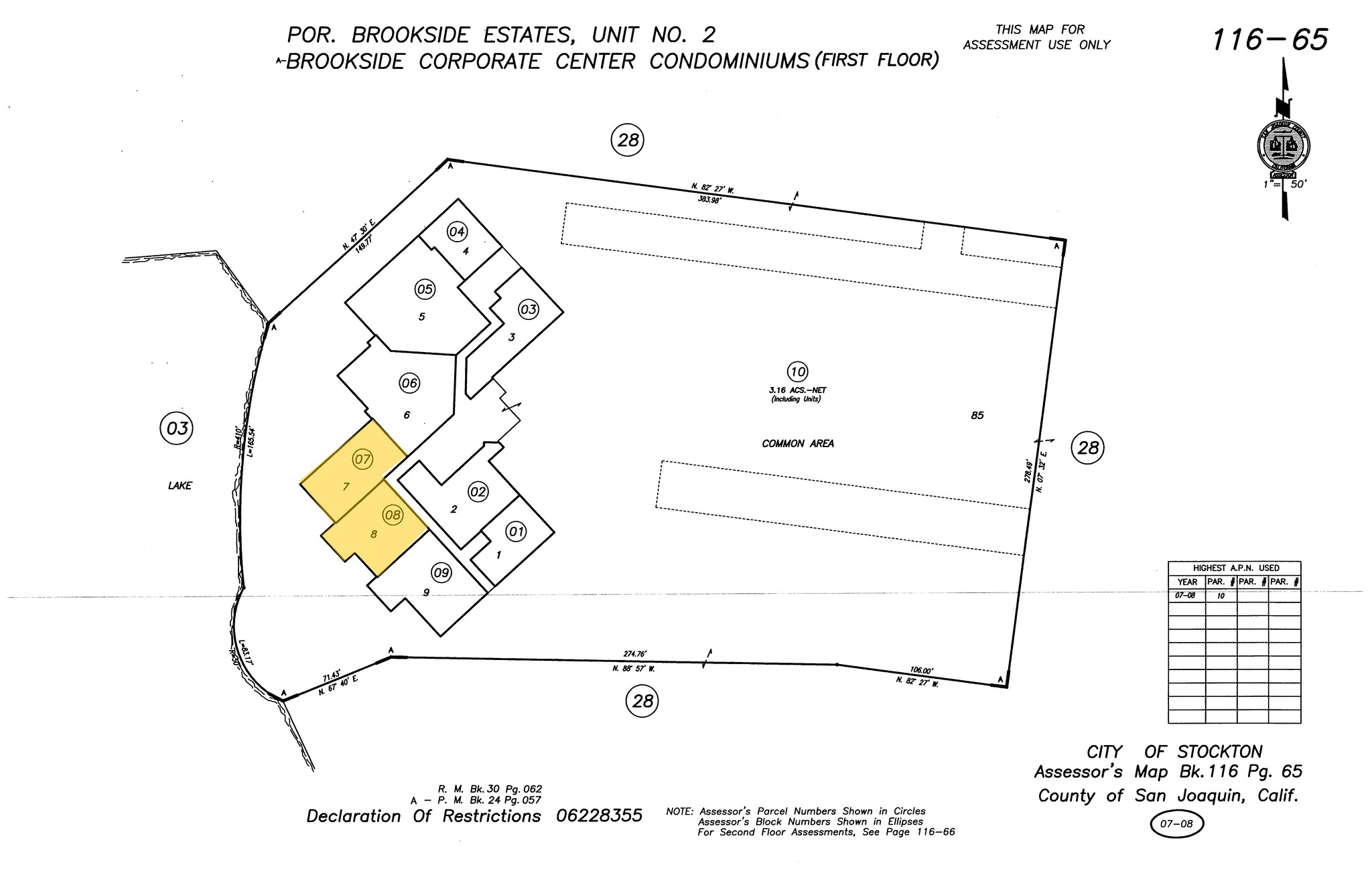 3439 Brookside Rd, Stockton, CA for sale Plat Map- Image 1 of 1