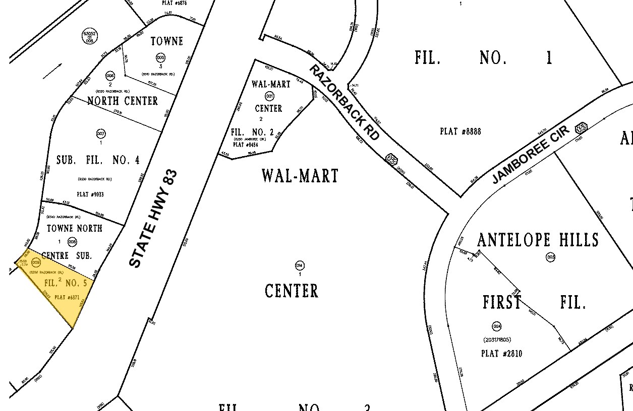 8350 Razorback Rd, Colorado Springs, CO for sale Plat Map- Image 1 of 1