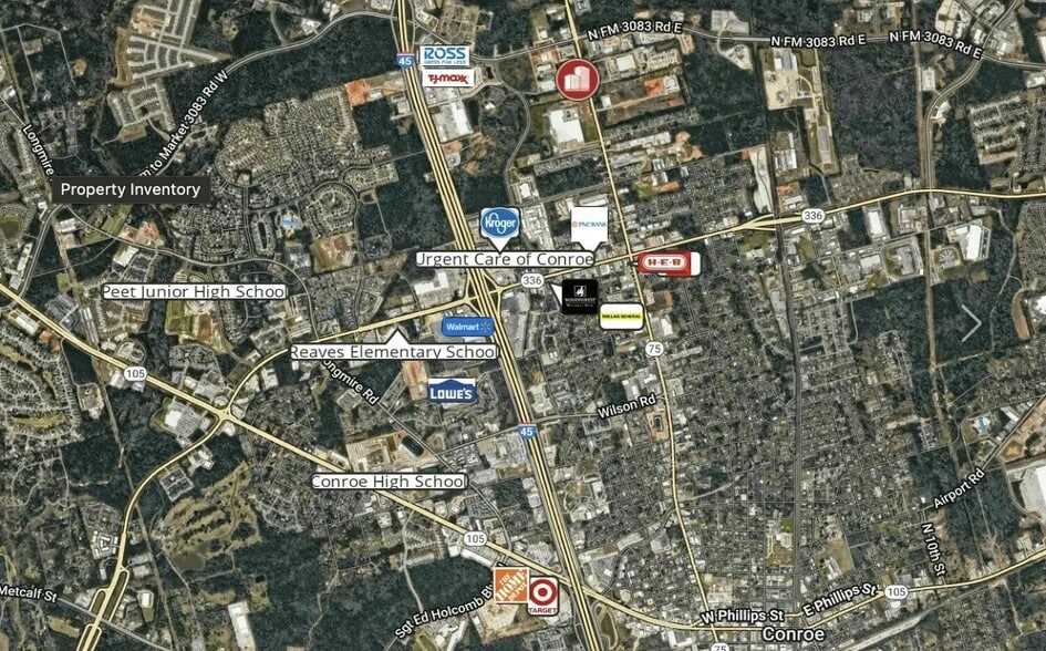 2525 N Frazier St, Conroe, TX for sale - Aerial - Image 2 of 10