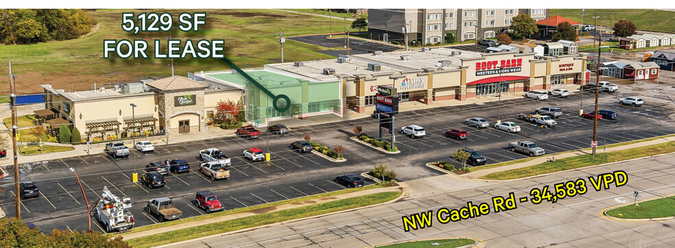 4009-4021 NW Cache Rd, Lawton, OK for lease - Aerial - Image 2 of 4