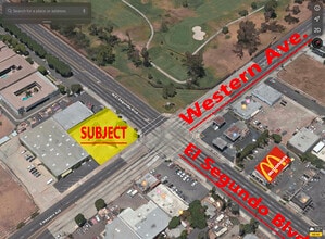 12801 S Western Ave, Gardena, CA - AERIAL  map view - Image1