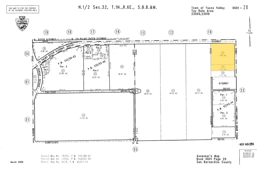 59285 Twentynine Palms Hwy, Yucca Valley, CA for sale - Plat Map - Image 2 of 21