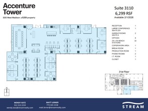 500 W Madison St, Chicago, IL for lease Floor Plan- Image 1 of 1