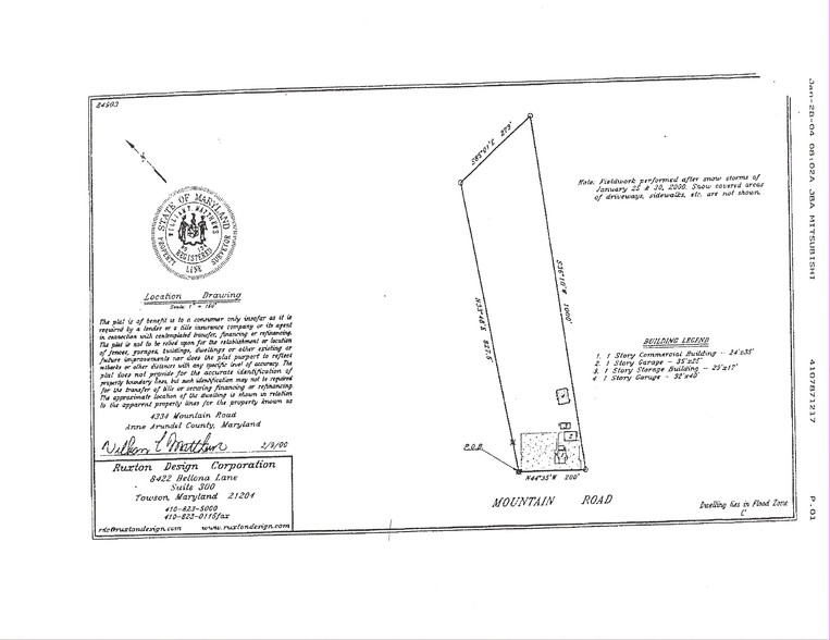 4334 Mountain Rd, Pasadena, MD for sale - Plat Map - Image 1 of 2