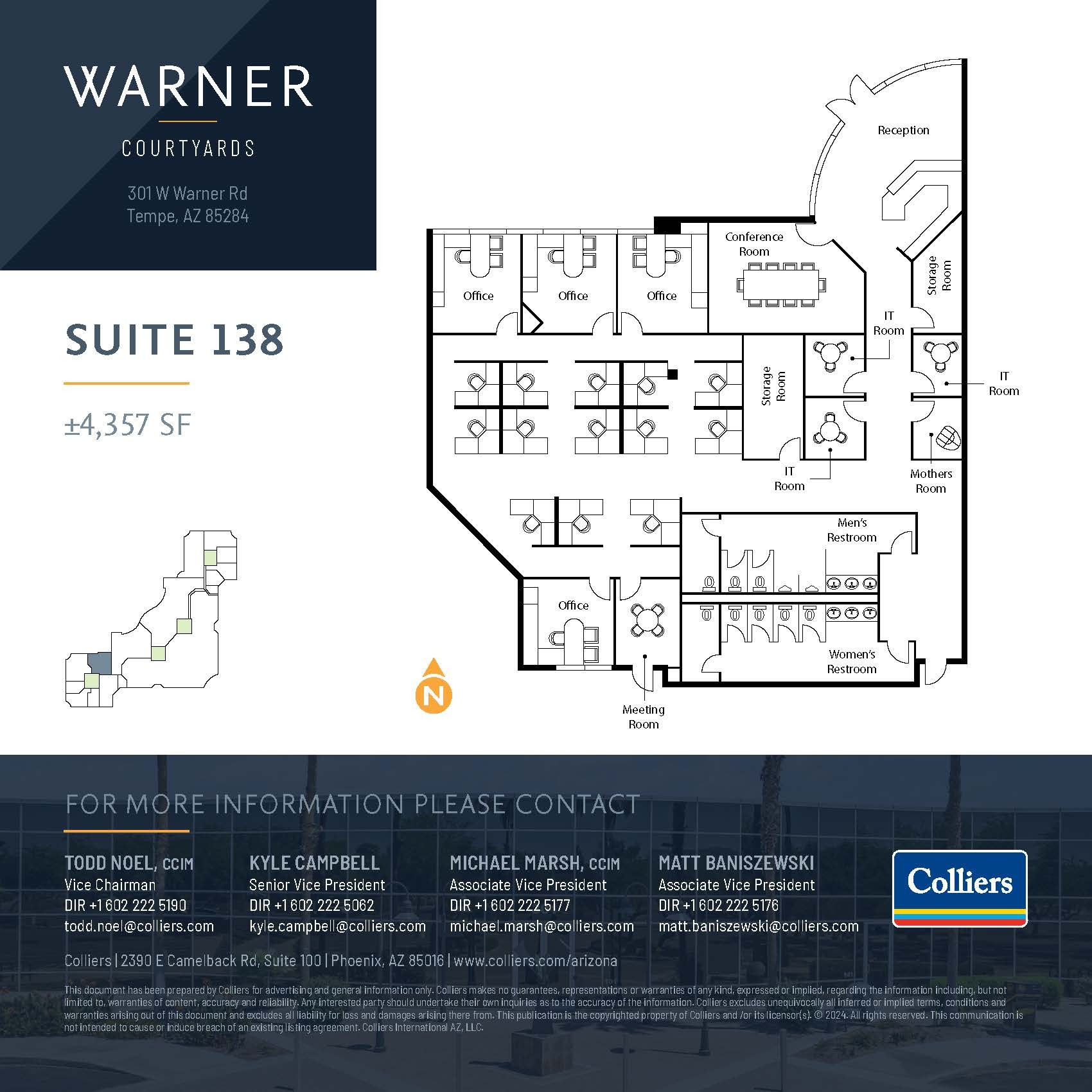 301 W Warner Rd, Tempe, AZ for lease Floor Plan- Image 1 of 2