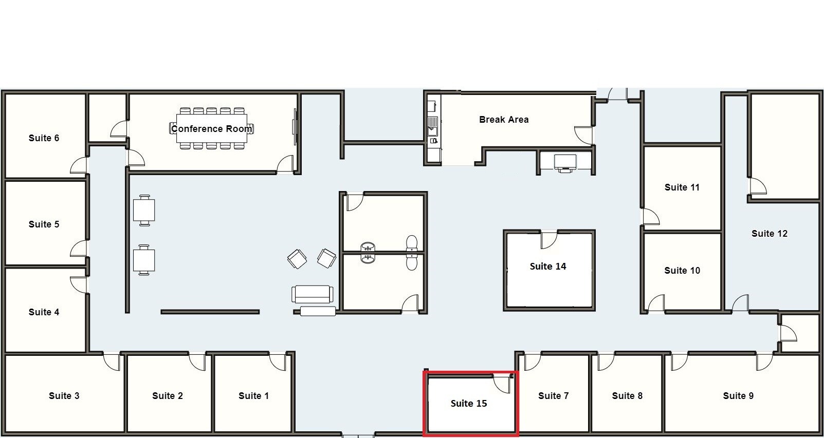 6818-6824 S Manhattan Ave, Tampa, FL for lease Floor Plan- Image 1 of 1