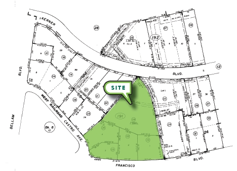 1075 E Francisco Blvd, San Rafael, CA for lease - Plat Map - Image 3 of 6