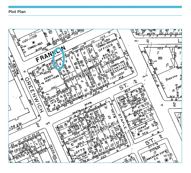 185 Franklin St, New York, NY for sale Plat Map- Image 1 of 16