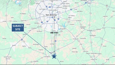 586 County Road 429, Pleasanton, TX - Aerial  map view