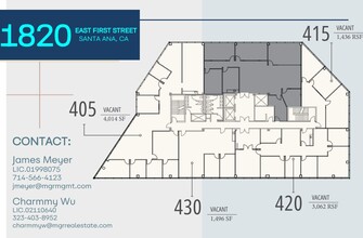 1820 E 1st St, Santa Ana, CA for lease Floor Plan- Image 1 of 1