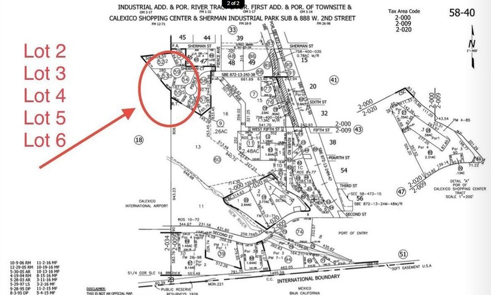 0 Sherman, Calexico, CA for sale - Site Plan - Image 2 of 2