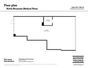 9100 N 2nd St, Phoenix, AZ for lease Floor Plan- Image 1 of 1