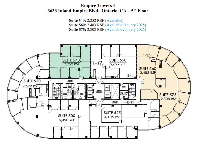 3633 Inland Empire Blvd, Ontario, CA for lease Floor Plan- Image 1 of 1