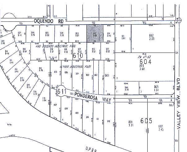 3977 W Oquendo Rd, Las Vegas, NV for lease - Plat Map - Image 3 of 21