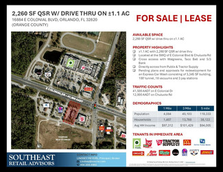 More details for 16884 E Colonial Dr, Orlando, FL - Retail for Lease