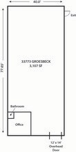 33755-33789 Groesbeck Hwy, Fraser, MI for lease Floor Plan- Image 1 of 1