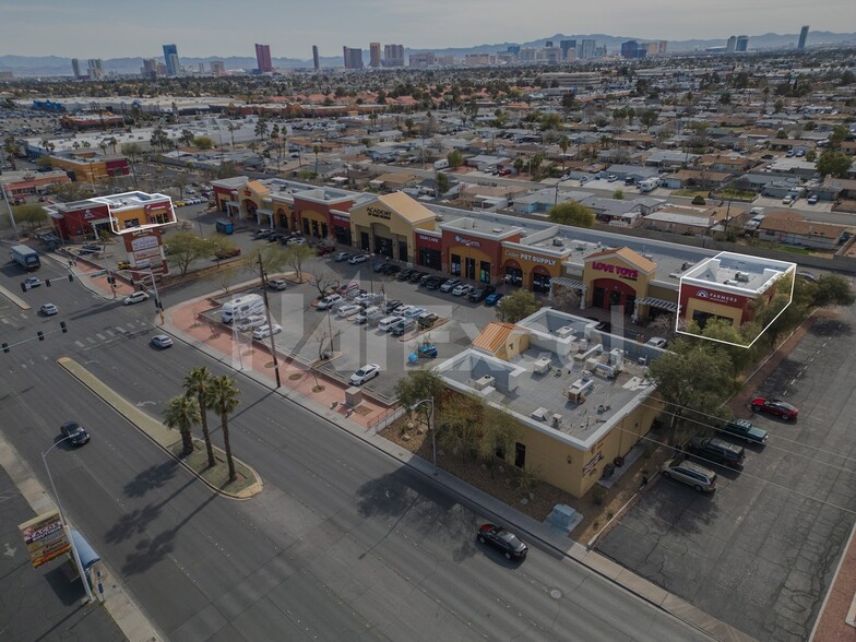 5181-5191 W Charleston Blvd, Las Vegas, NV for lease - Aerial - Image 1 of 7