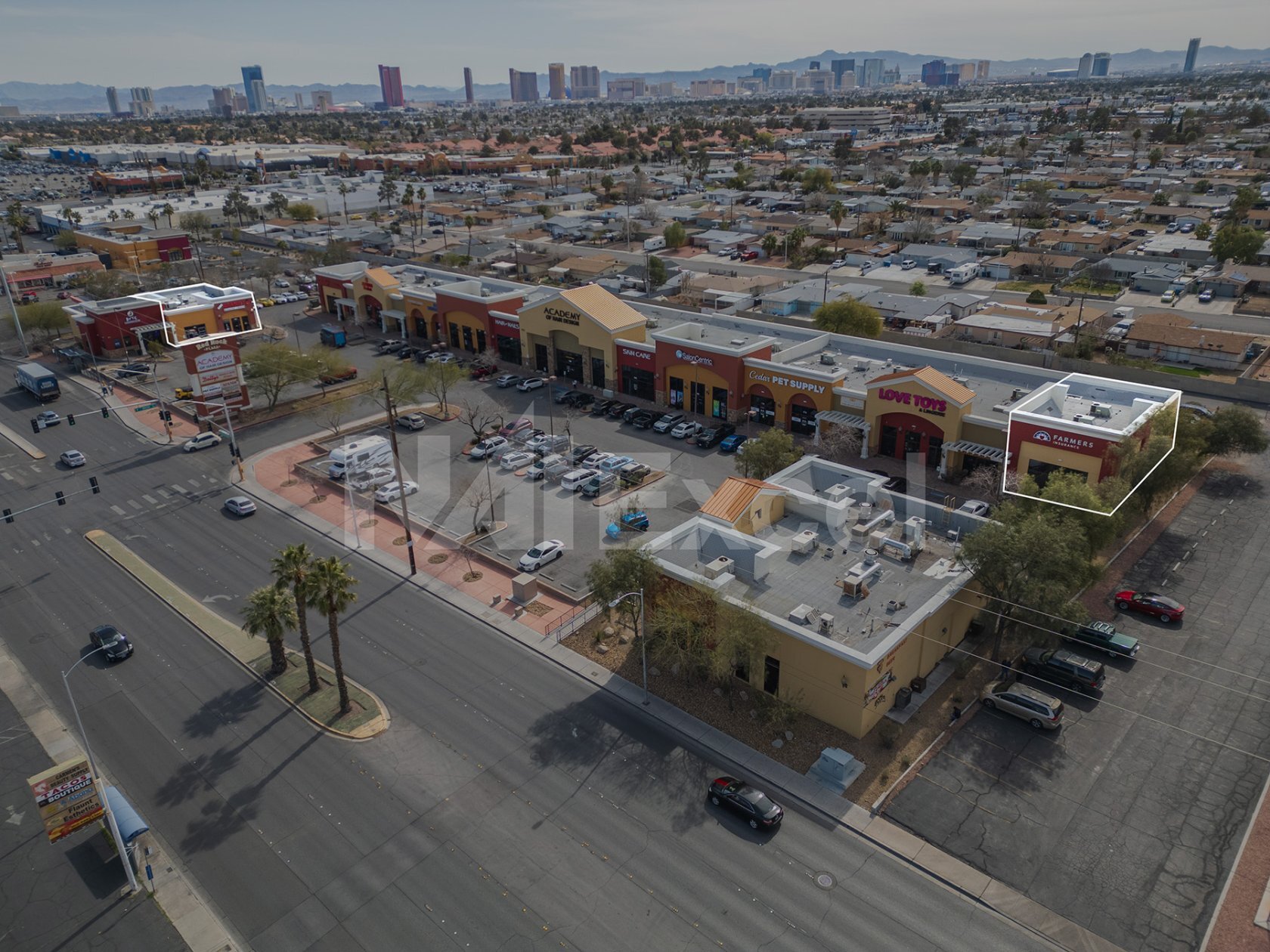 5181-5191 W Charleston Blvd, Las Vegas, NV for lease Aerial- Image 1 of 8