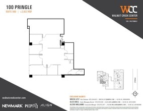 100 Pringle Ave, Walnut Creek, CA for lease Floor Plan- Image 1 of 1
