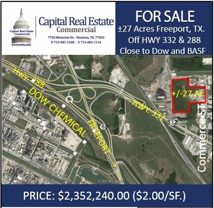 Commerce Rd, Freeport, TX for sale - Building Photo - Image 1 of 1