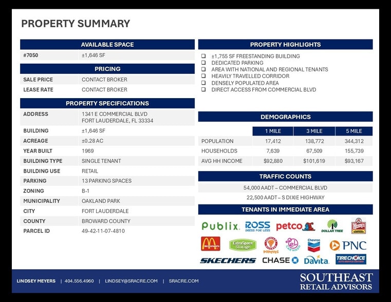1341 E Commercial Blvd, Fort Lauderdale, FL for lease - Building Photo - Image 2 of 6