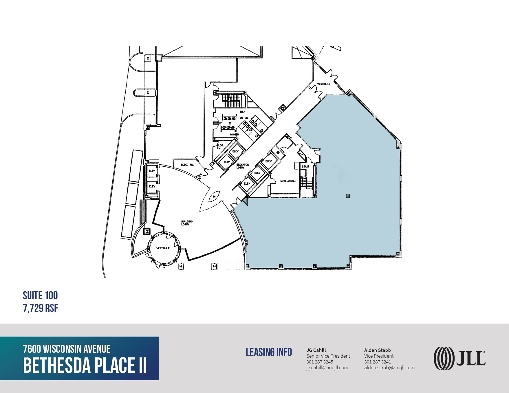 7600 Wisconsin Ave, Bethesda, MD for lease Floor Plan- Image 1 of 1