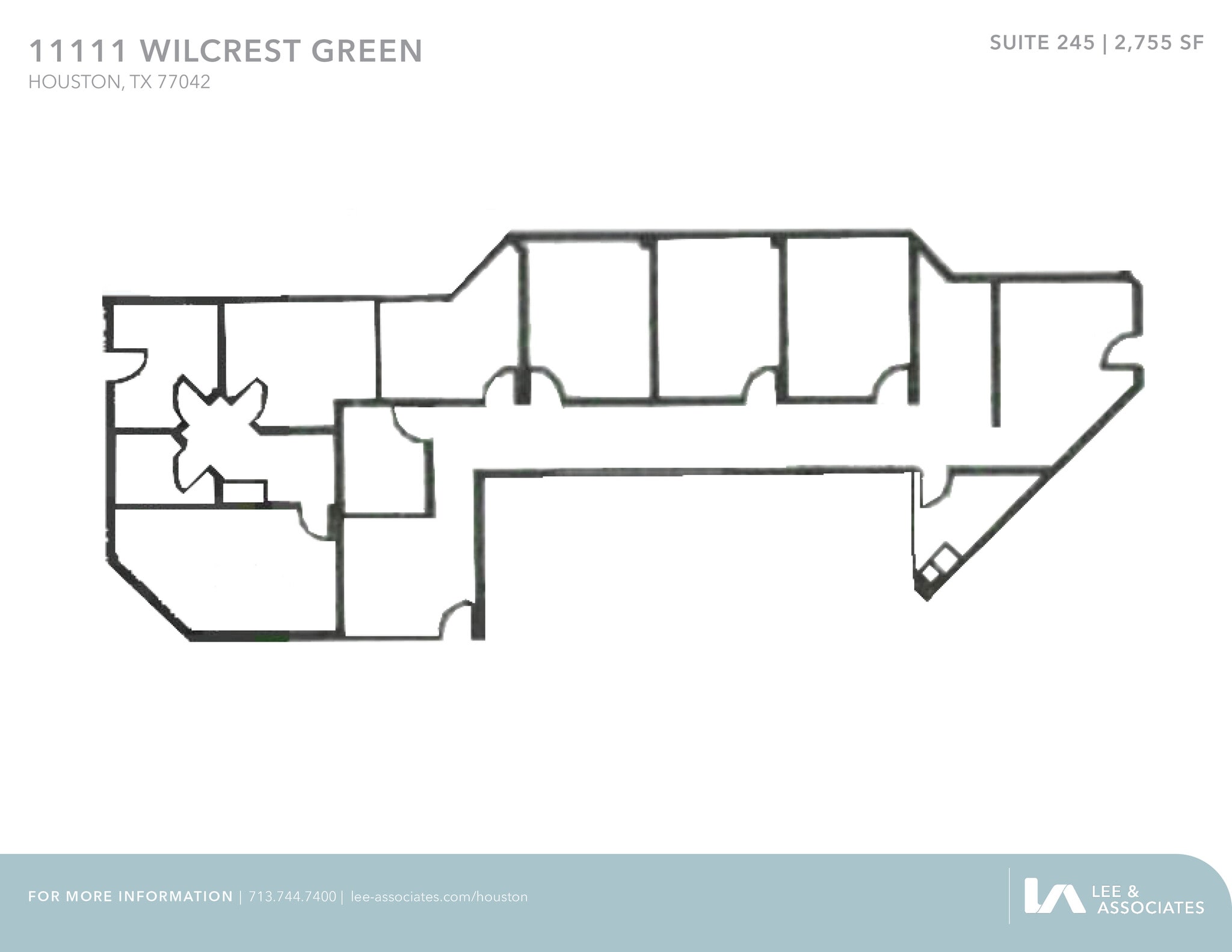11111 Wilcrest Green Dr, Houston, TX for lease Floor Plan- Image 1 of 1