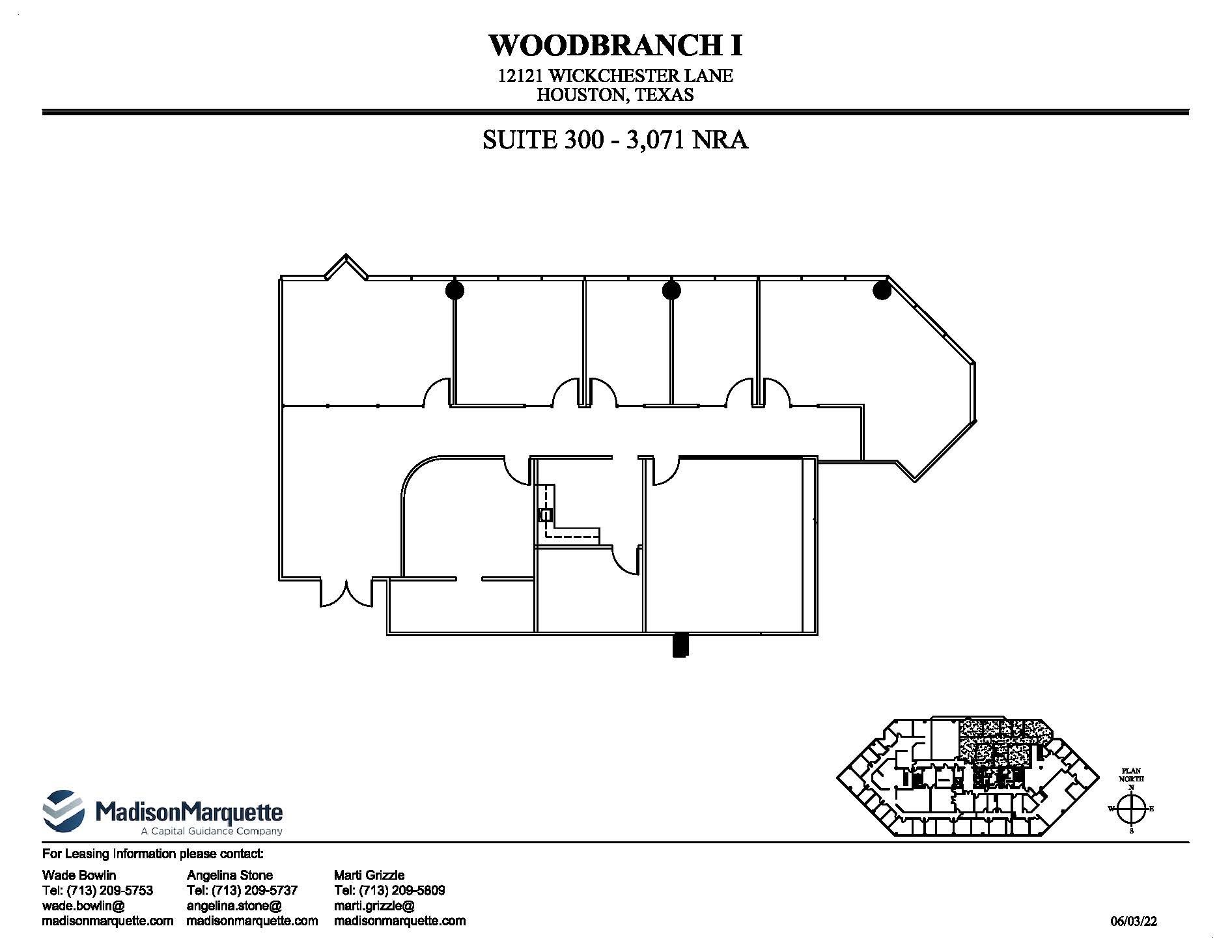 12121 Wickchester Ln, Houston, TX for lease Floor Plan- Image 1 of 1