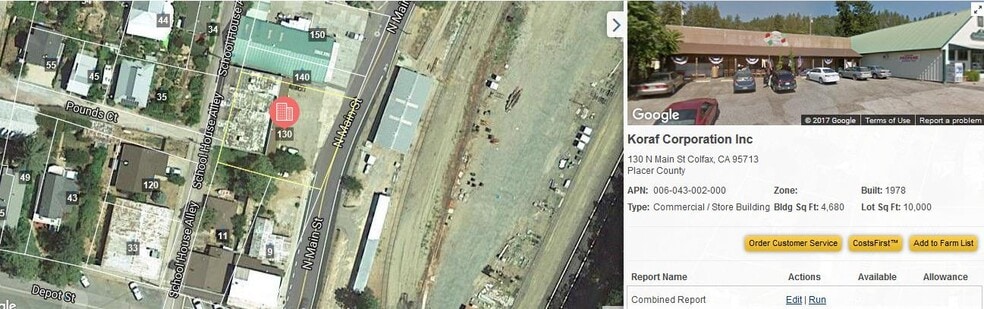 130 Main Street st, Colfax, CA for sale - Aerial - Image 2 of 2