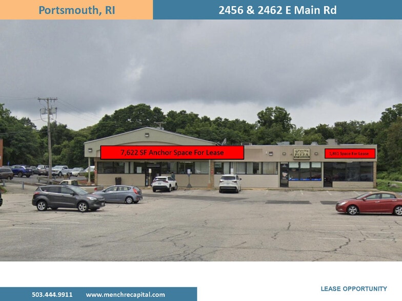 2456-2462 E Main Rd, Portsmouth, RI for lease - Building Photo - Image 1 of 8