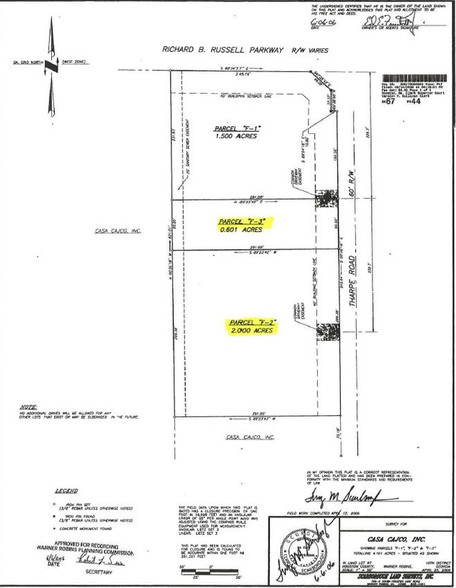 Tharpe Rd, Warner Robins, GA for sale - Plat Map - Image 3 of 3