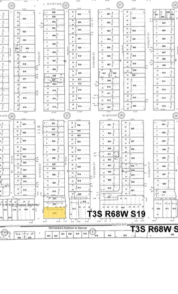 4923 W 38th Ave, Denver, CO for lease - Plat Map - Image 2 of 24