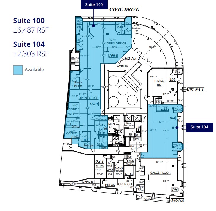 1655 N Main St, Walnut Creek, CA for lease Floor Plan- Image 1 of 1