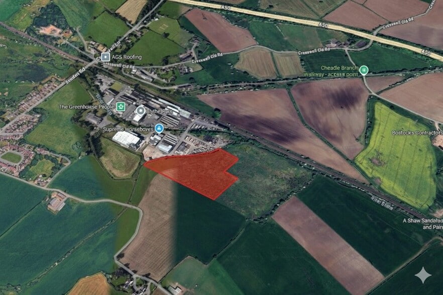 Blythe Business Park, Sandon Road, Stoke On Trent for lease - Aerial - Image 1 of 3
