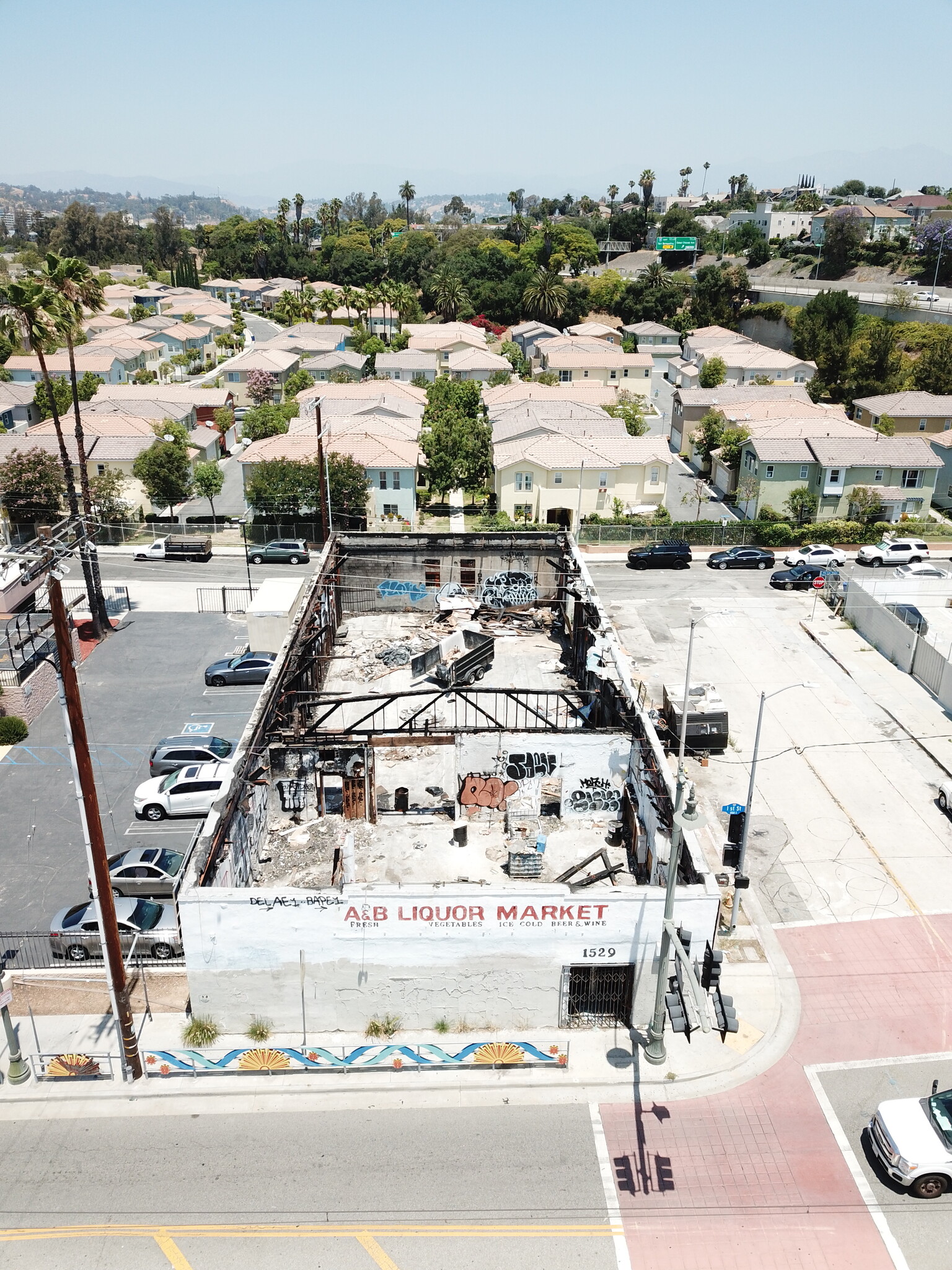 1529 E 1st St, Los Angeles, CA for sale Aerial- Image 1 of 1