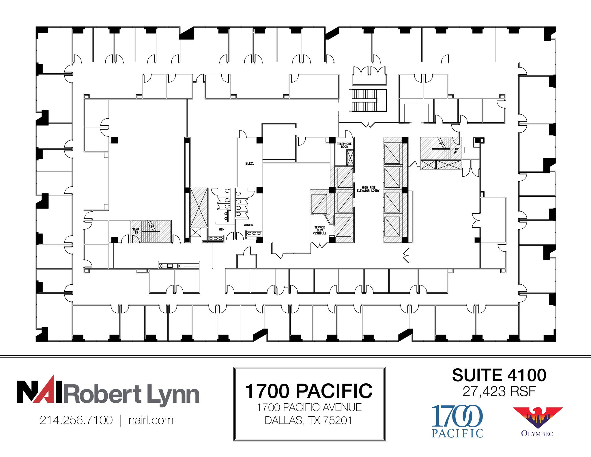 1700 Pacific Ave, Dallas, TX for lease Floor Plan- Image 1 of 1