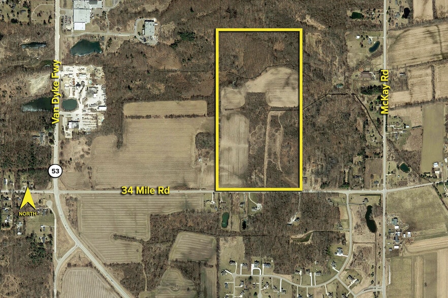 34 Mile Rd, Bruce Township, MI 48065 Land for Sale