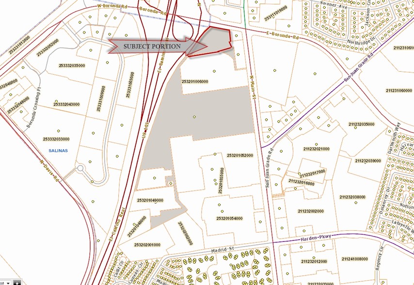 840-880 Northridge Shopping Ctr, Salinas, CA for sale - Plat Map - Image 1 of 1