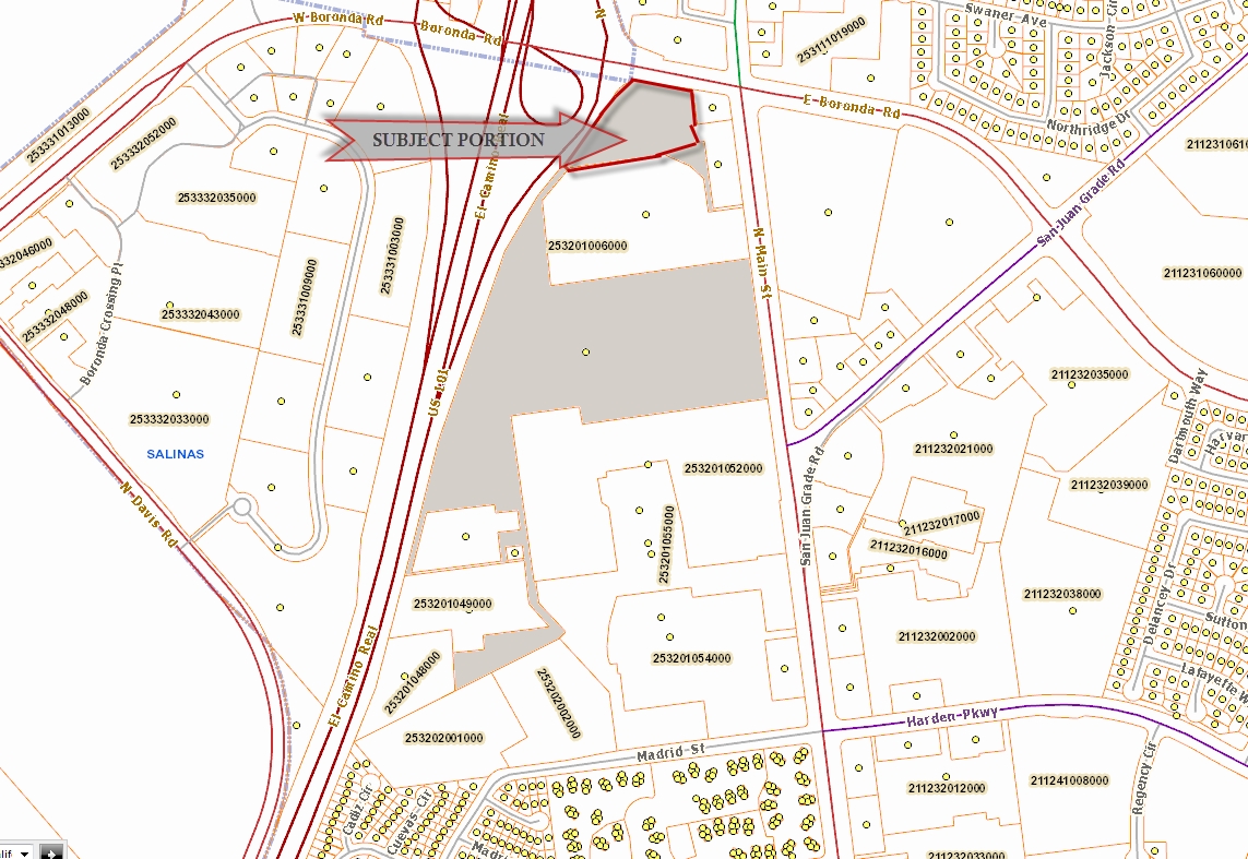 840-880 Northridge Shopping Ctr, Salinas, CA for sale Plat Map- Image 1 of 1