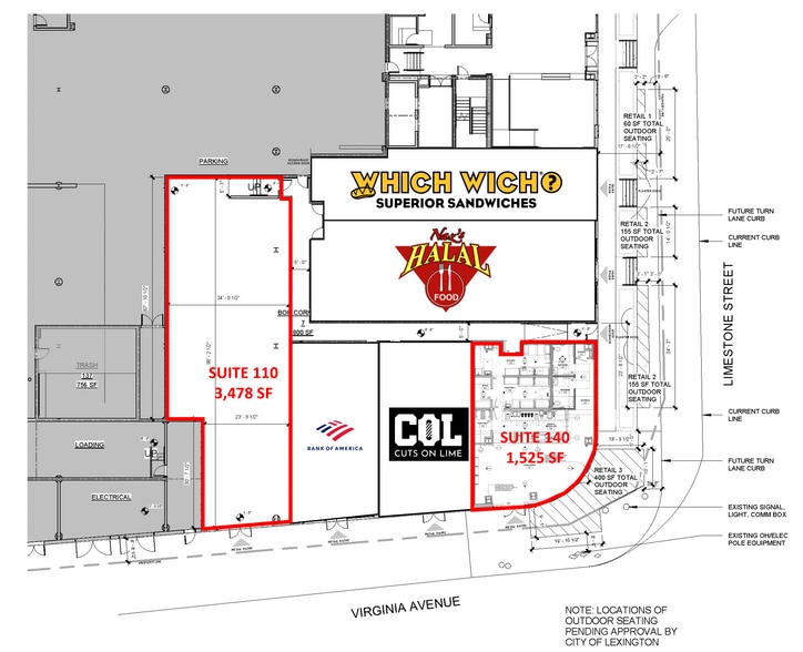 685 S Limestone, Lexington, KY for lease - Floor Plan - Image 2 of 5