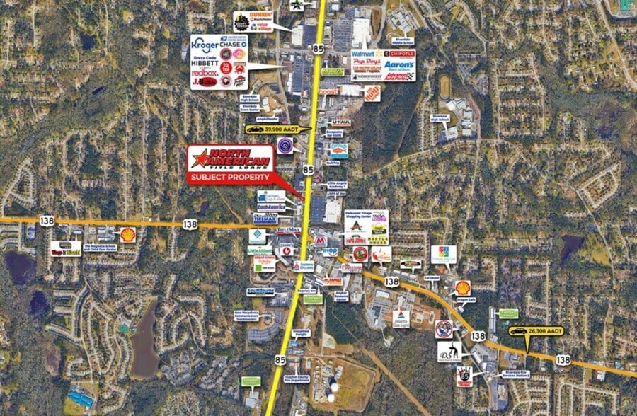 7437 Highway 85, Riverdale, GA for sale - Aerial - Image 2 of 3