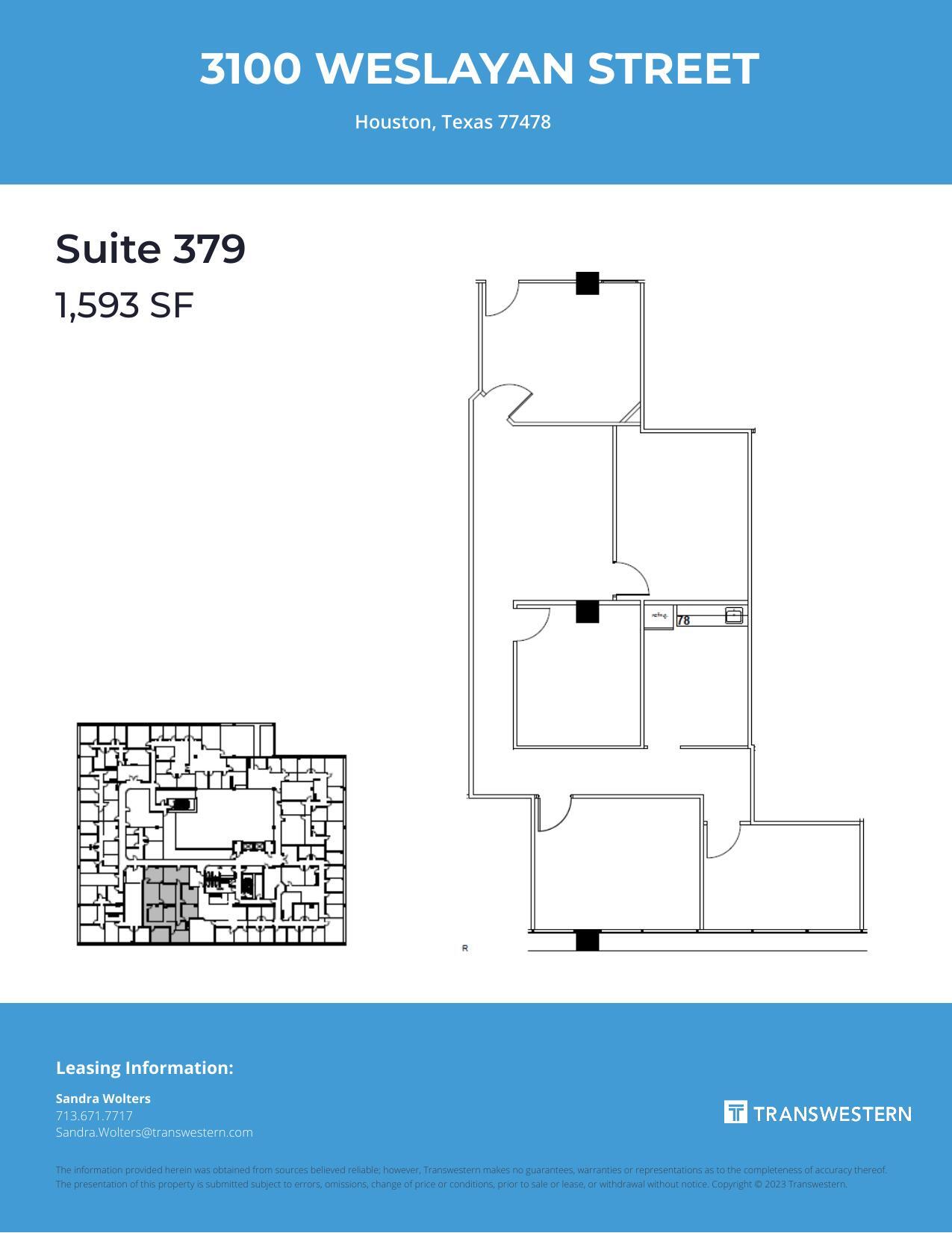 3100 Weslayan St, Houston, TX for lease Floor Plan- Image 1 of 1