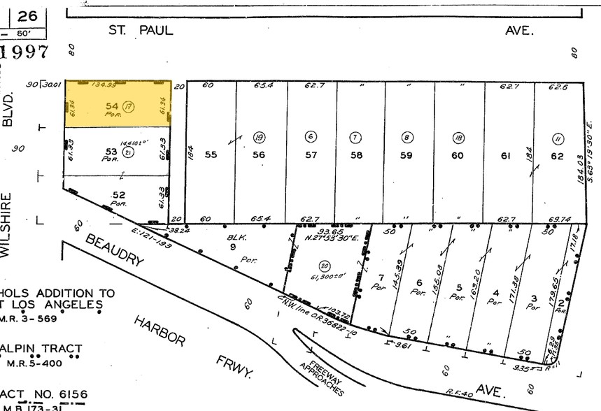 1013-1015 Wilshire Blvd, Los Angeles, CA for lease - Plat Map - Image 2 of 6