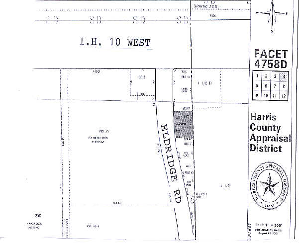 928 N Eldridge Pky, Houston, TX for lease - Plat Map - Image 2 of 11