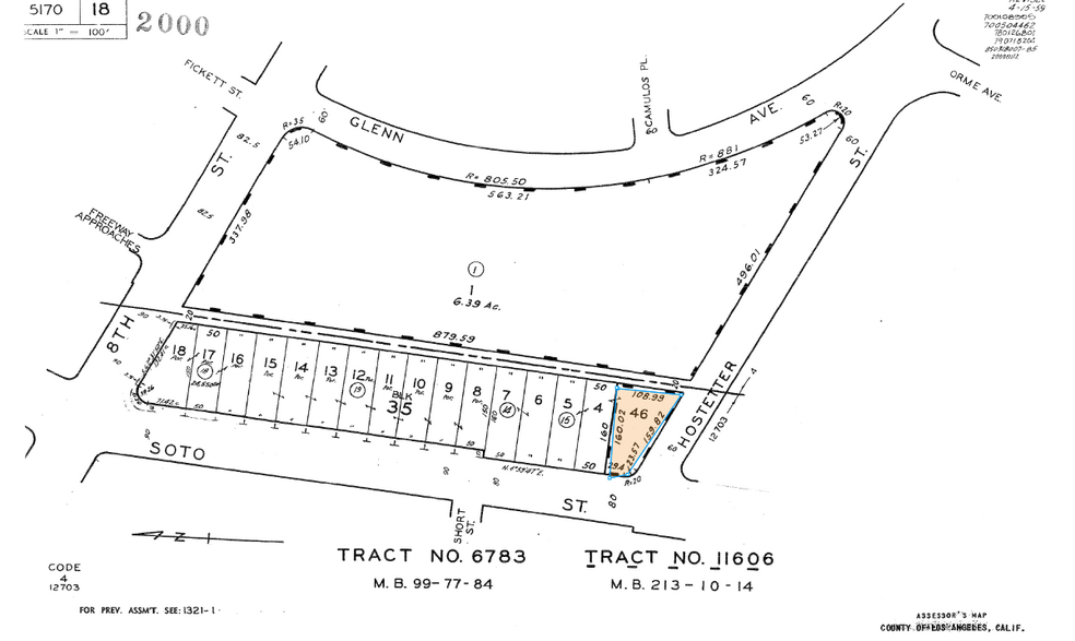 1308 S Soto St, Los Angeles, CA for sale - Plat Map - Image 1 of 1