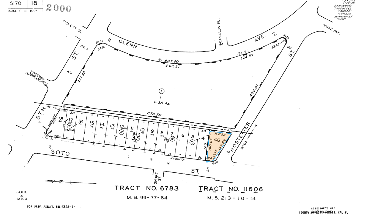 1308 S Soto St, Los Angeles, CA for sale Plat Map- Image 1 of 1