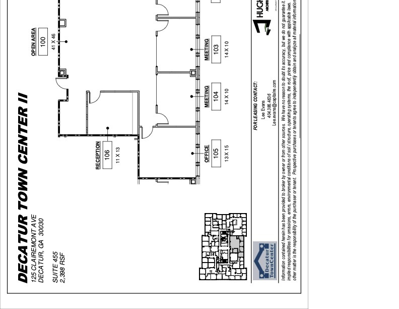 150 E Ponce de Leon Ave, Decatur, GA for lease Floor Plan- Image 1 of 1