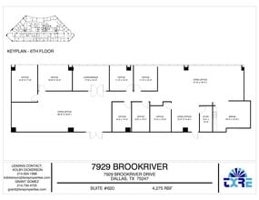 7929 Brookriver Dr, Dallas, TX for lease Floor Plan- Image 1 of 1