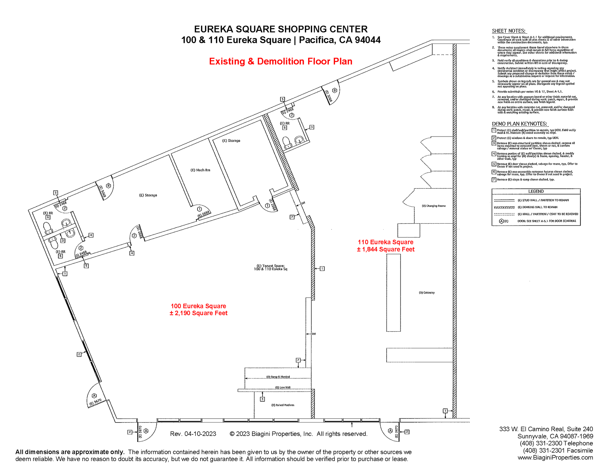 20-210 Eureka Square Dr, Pacifica, CA for lease Floor Plan- Image 1 of 8