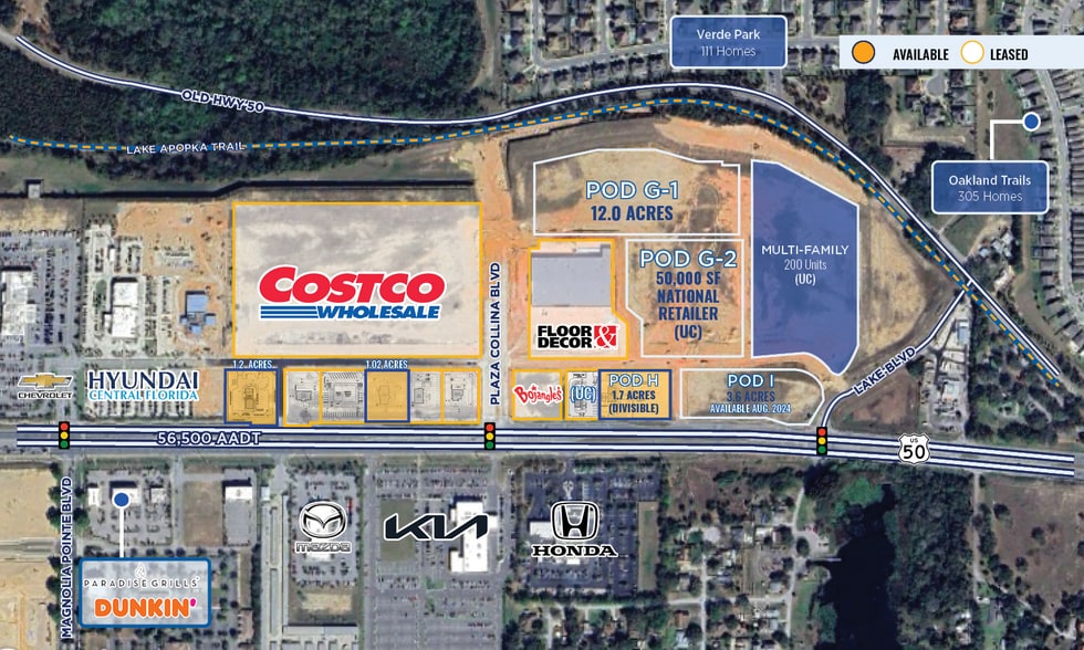 State Road 50 Clermont FL 34711 - State Road 50 Clermont FL Plaza Collina Site View 1 Large 